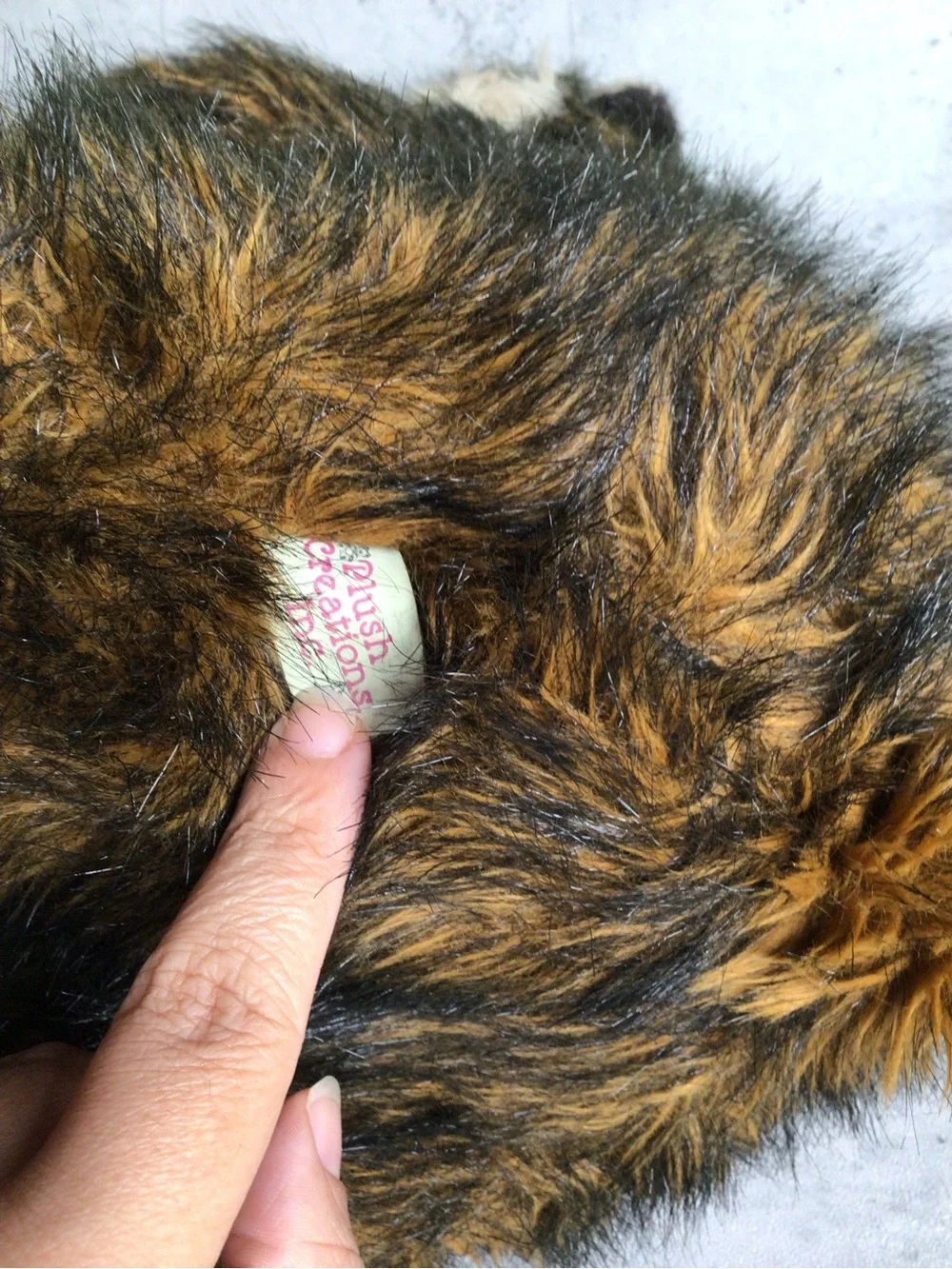 Vintage Realistic Racoon 14 Inch Plush Creations Inc Soft Toy Stuffed Animal